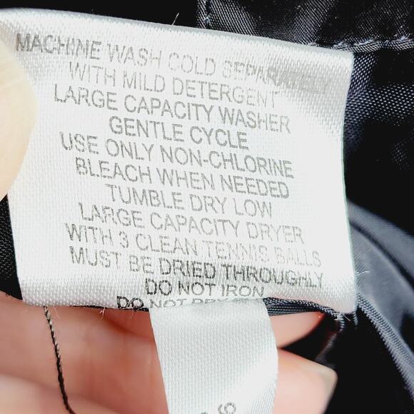 Calvin Klein Women's Black Down Puffer Zipper Front Jacket Size M Hooded - Picture 15 of 16